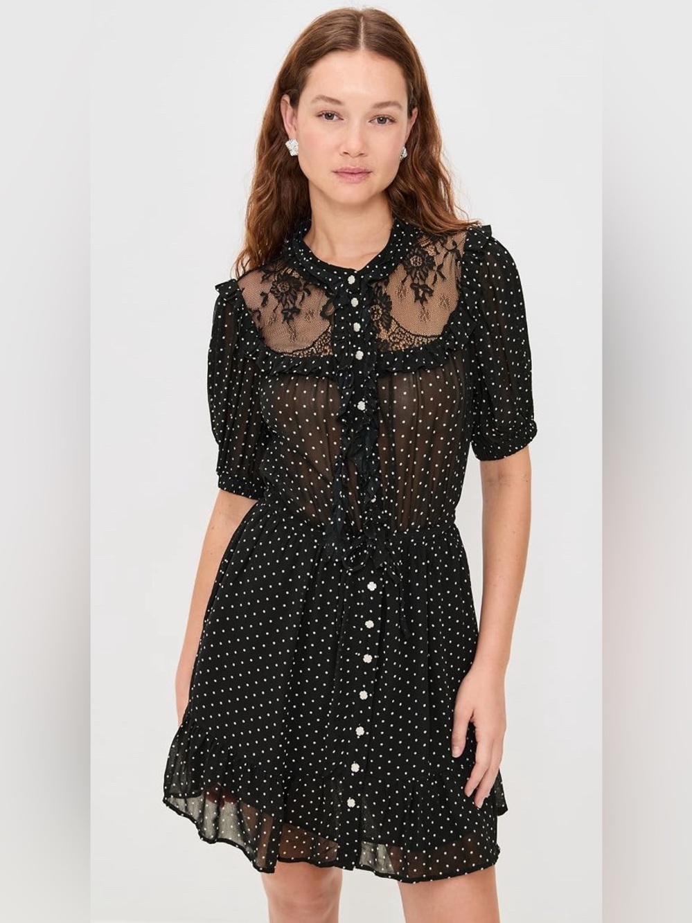 Sea Melody Polka Dot Mini Dress